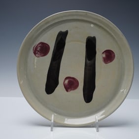 Rosse of Greenwich Village Ceramic Plate, Abstract Design