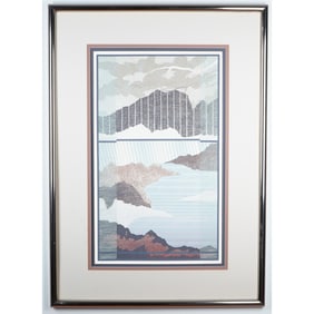 Del Valle, Color Serigraph on Paper,Tierra II, Signed
