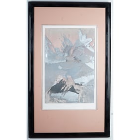 Giedre Zumbakis, One-of-a-Kind Color Monoprint on Paper, Signed