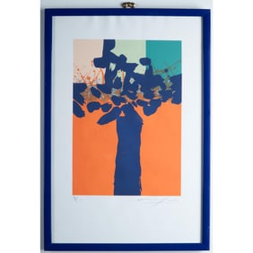 Luis Adrian Leon, Serigraph on Paper, Detalle en Violeta, Signed