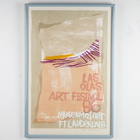 Rosanna Saccocio, Serigraph on Paper, Las Olas Art Festival 1986, Signed