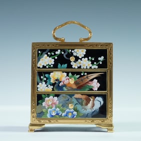 Japanese Cloisonne Enamel Miniature Drawer