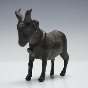 Ancient Style Bronze Goat Figurine