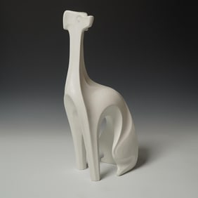 Jonathan Adler Ceramic Greyhound Sculpture