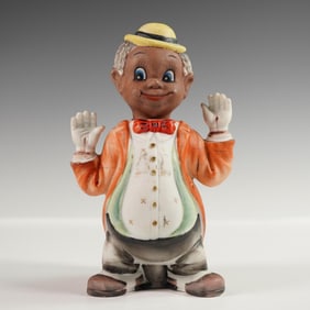 Ardalt Bisque Nodder Figurine, Clown Character