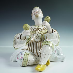 Large Porcelain Nodder Figurine, Juggler