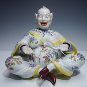 Dresden Nodder Chinese Pagoda Figure