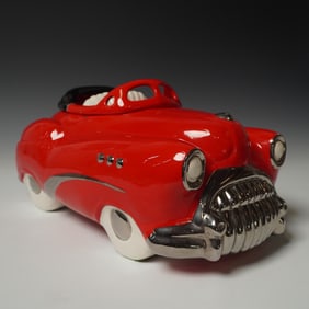 Signed Pop Art Car Cookie Jar, 1981