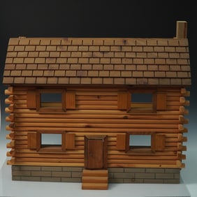 Handcrafted Wooden Log Cabin Playhouse