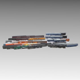 39pc Model Train Collection, Passenger and Freight
