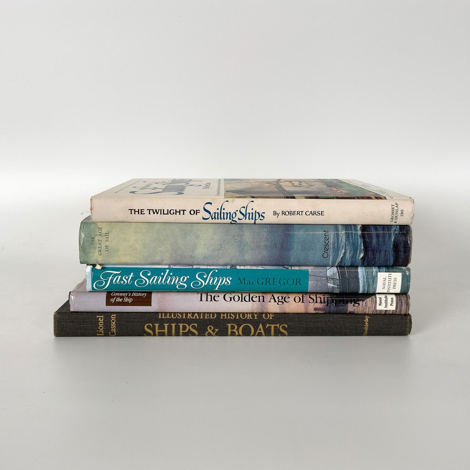 Collection of 5 Books on Sailing Ships and Maritime History (1 of 5)