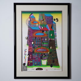 Friedensreich Hundertwasser, Serigraph on Paper, Good Morning City, Signed