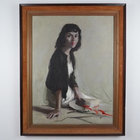 Annette Krauss Rose, Oil on Canvas, Portrait of a Woman