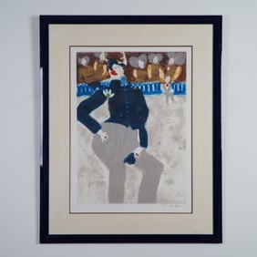 Leo Tobiasse, Limited Edition Aquatint Etching on Paper, Signed