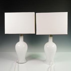 Pair of Royal Copenhagen Torino Lamps by Michael Bang