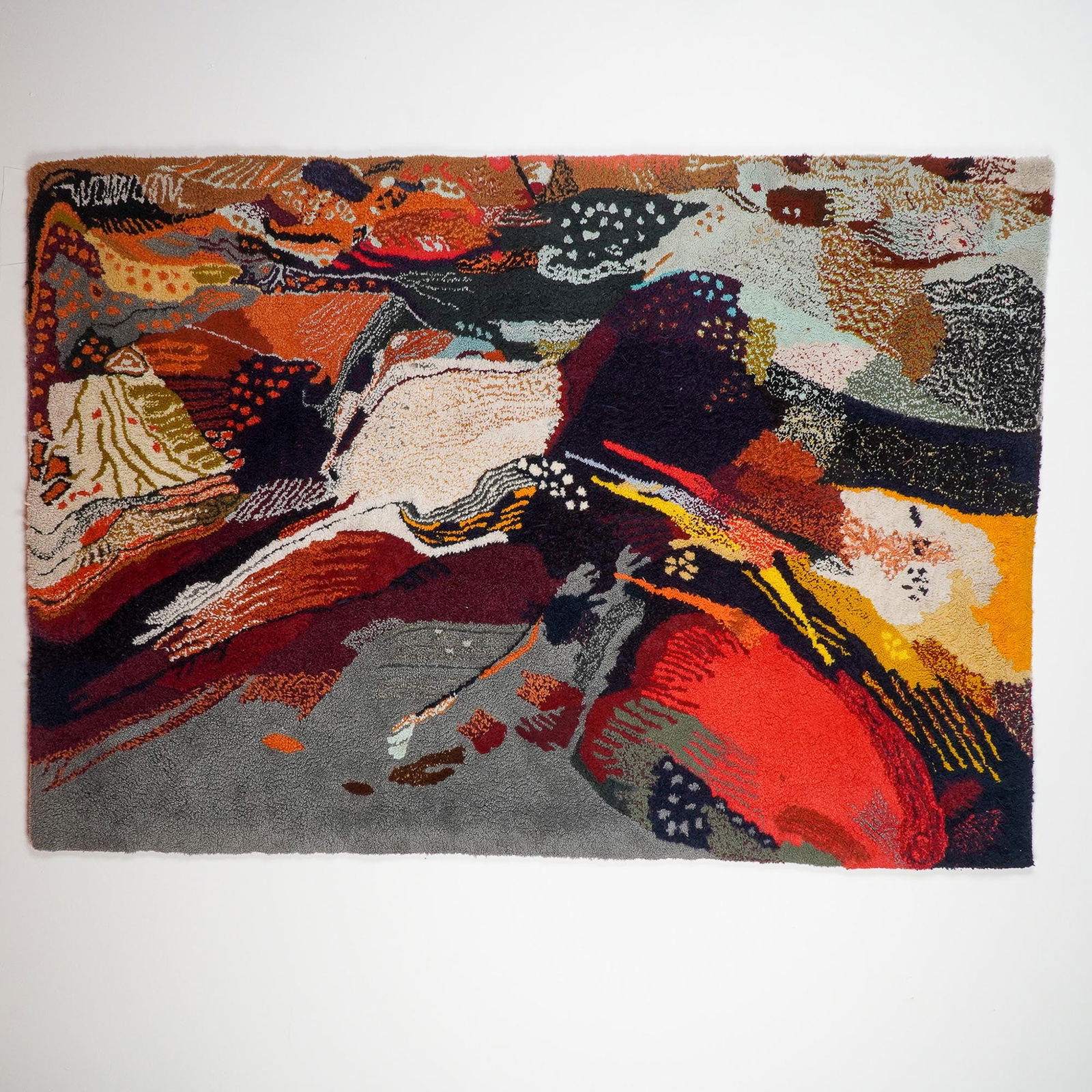 Leonardo Nierman Tapestry Rug, Firebird III, Signed (1 of 5)
