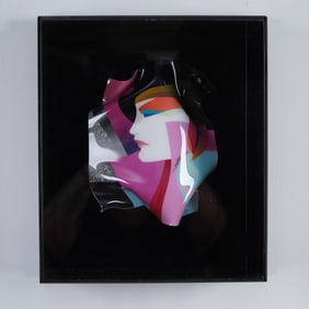 Ned Moulton, Molded Painted Plexiglass Sculpture, Signed