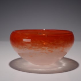 Charles Schneider Art Glass Bowl, Signed