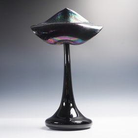 Stuart Abelman Jack in the Pulpit Glass Vase, Signed 1993