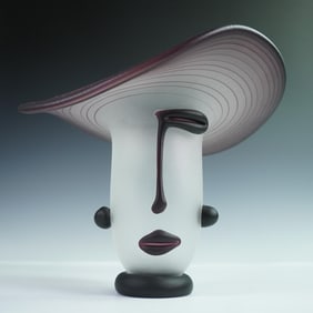 Fabulous Art Glass Figural Vase