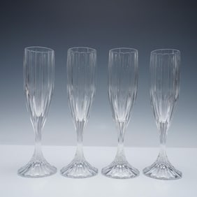 4pc Fluted Champagne Glasses, Park Lane by Mikasa