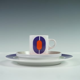 3pc Rosenthal Studio Line Cup, Saucer, and Plate Set, Joy Six