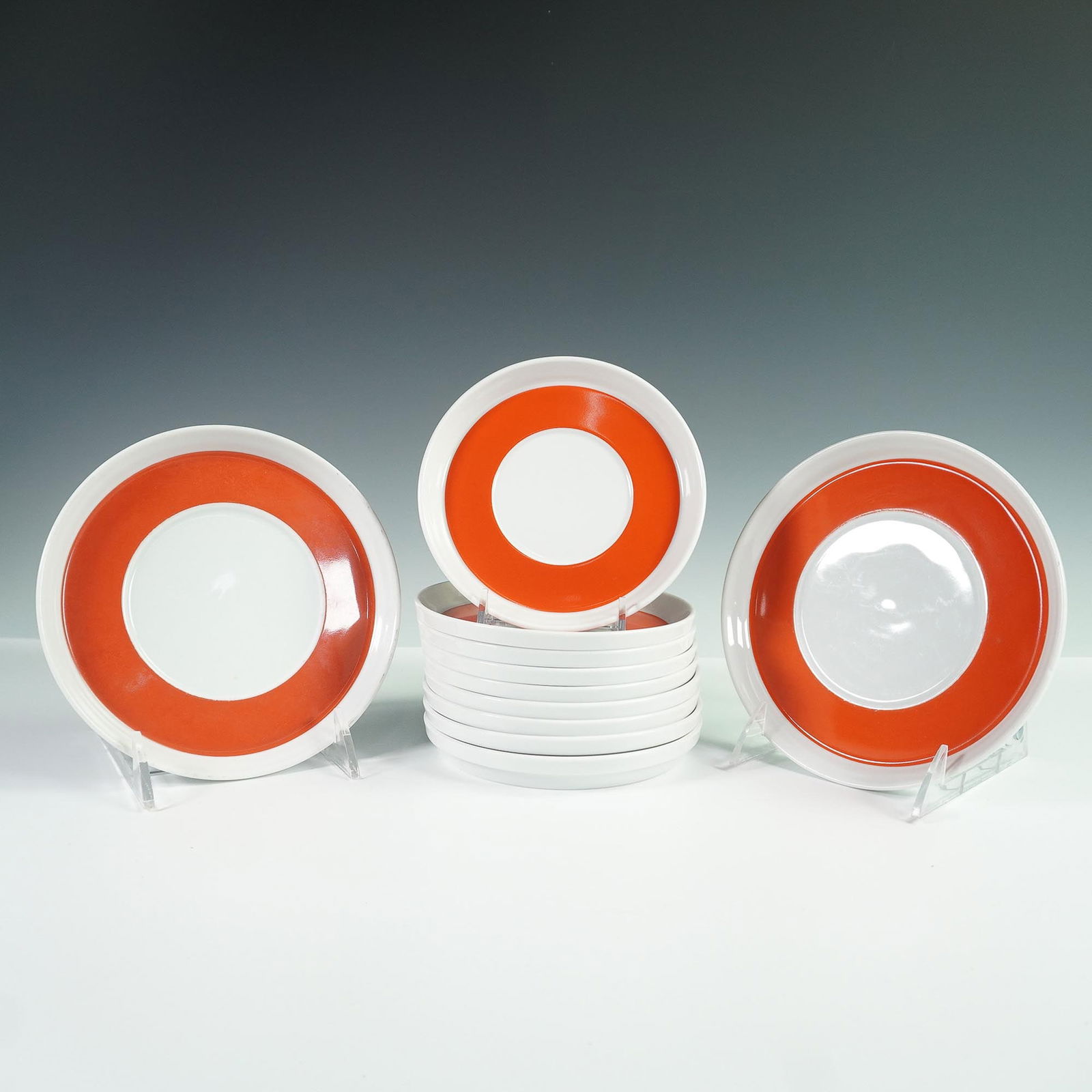 11pc Rosenthal Studio Line Saucers and Plates, Joy Six (1 of 5)