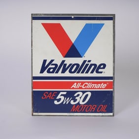 Valvoline All-Climate SAE 5W30 Motor Oil Tin Sign