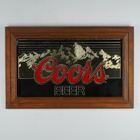 Coors Beer Advertising Mirror, 1986