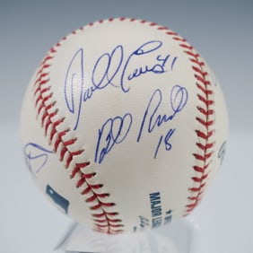 Baseball Signed by Minnie Minoso, Darrell Evans, Tony Oliva, Bill Russell