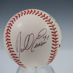 MLB Baseball Signed by Darrell Evans, Minnie Minoso, and Others