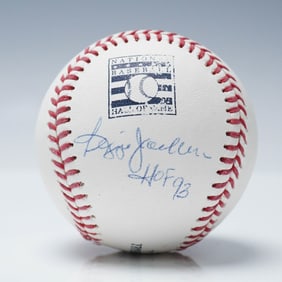 Reggie Jackson Autographed Hall of Fame Baseball, HOF 93