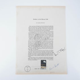 Alan Bean and Owen Garriott Signed Commemorative Poem
