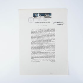 Alfred Worden Signed Commemorative Poem