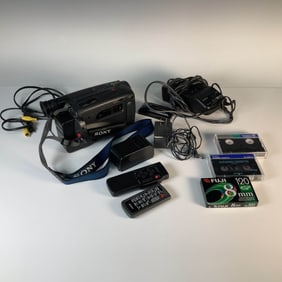 Sony Video 8 Handycam Camcorder w/ Accessories