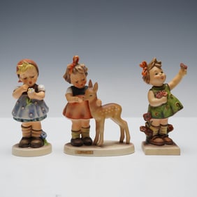 3pc Goebel Hummel Figurines, Daisies Don?t Tell, Friends & Spring Cheer