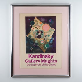 Wassily Kandinsky, Colored Exhibition Lithograph, Circle