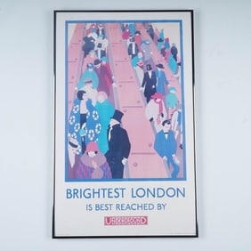 After Horace Taylor (1881 - 1934) Brightest London Underground Poster, 1924