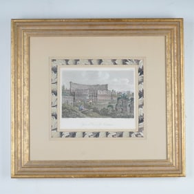 John Smith (Aft.) Hand-Colored Engraving, General View of the Coliseum
