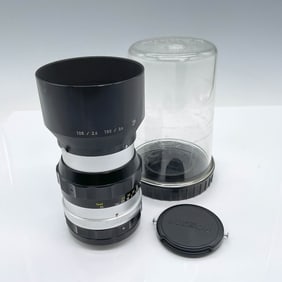 Vintage Nikkor-P 105mm f/2.5 Lens with Case