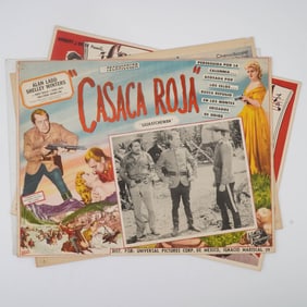 4pc Vintage Mexican Lobby Cards, Western & Musical Films