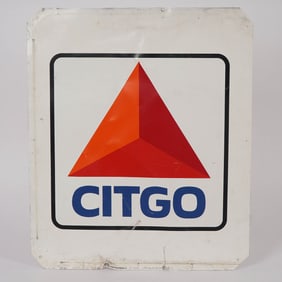 CITGO Double-Sided Embossed Metal Advertising Sign