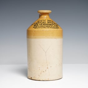 White Bros. Wolverhampton Stoneware Botanical Brewers Jug