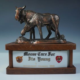 McCormick Mooseheart Limited Edition Whiskey Decanter Moose Care for Its Yo