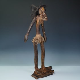 Indonesian Spirit Guardian Wood Sculpture