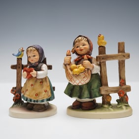 Goebel Hummel Figurines Chicken-Licken and Sweet Greetings