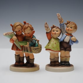 Goebel Hummel Figurines, Going to Grandma's 52/0 and Auf Wiedersehen