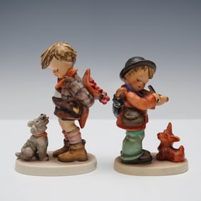 2pc Goebel Hummel Figurines, Not for You & Puppy Love