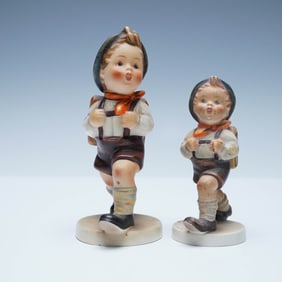 2pc Goebel Hummel Figurines, School Boys