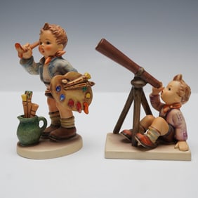 2pc Goebel Hummel Figurines, The Artist and Star Gazer
